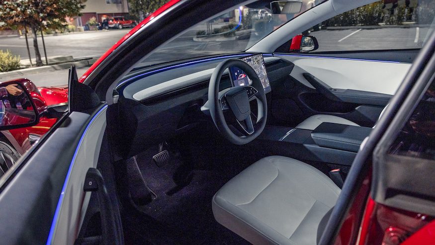 018 2024 Tesla Model 3 AWD Long Range front interior