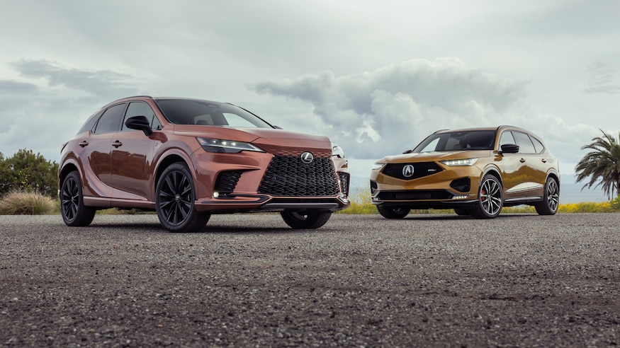 001 2023 Lexus RX500h vs 2024 Acura MDX TypeS