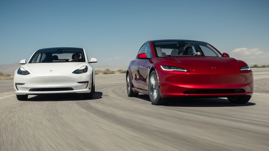 002 New v Old Dual Motor Tesla Model 3s
