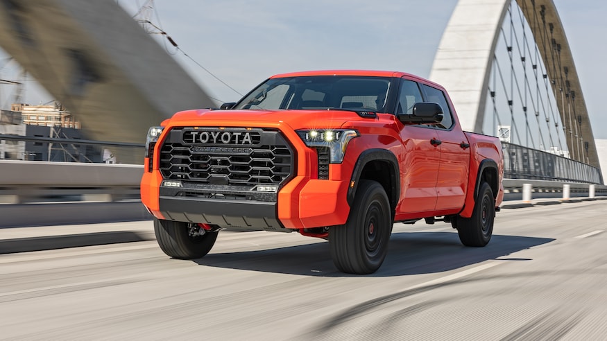 015 2023 Toyota Tundra TRD Pro front three quarters in motion