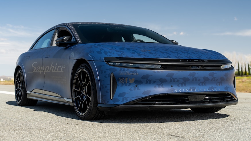 005 Lucid Air Sapphire Prototype front three quarters